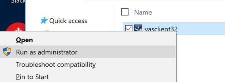 Right Click to Run As Admin