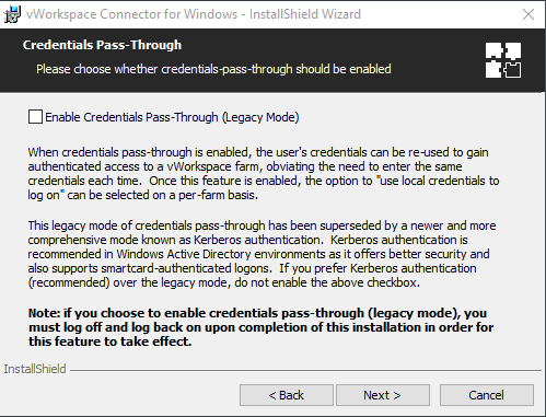 Credentials Passthrough for Windows Setting up Credentials Pass-Through when installing Virtual Desktop on Windows PC