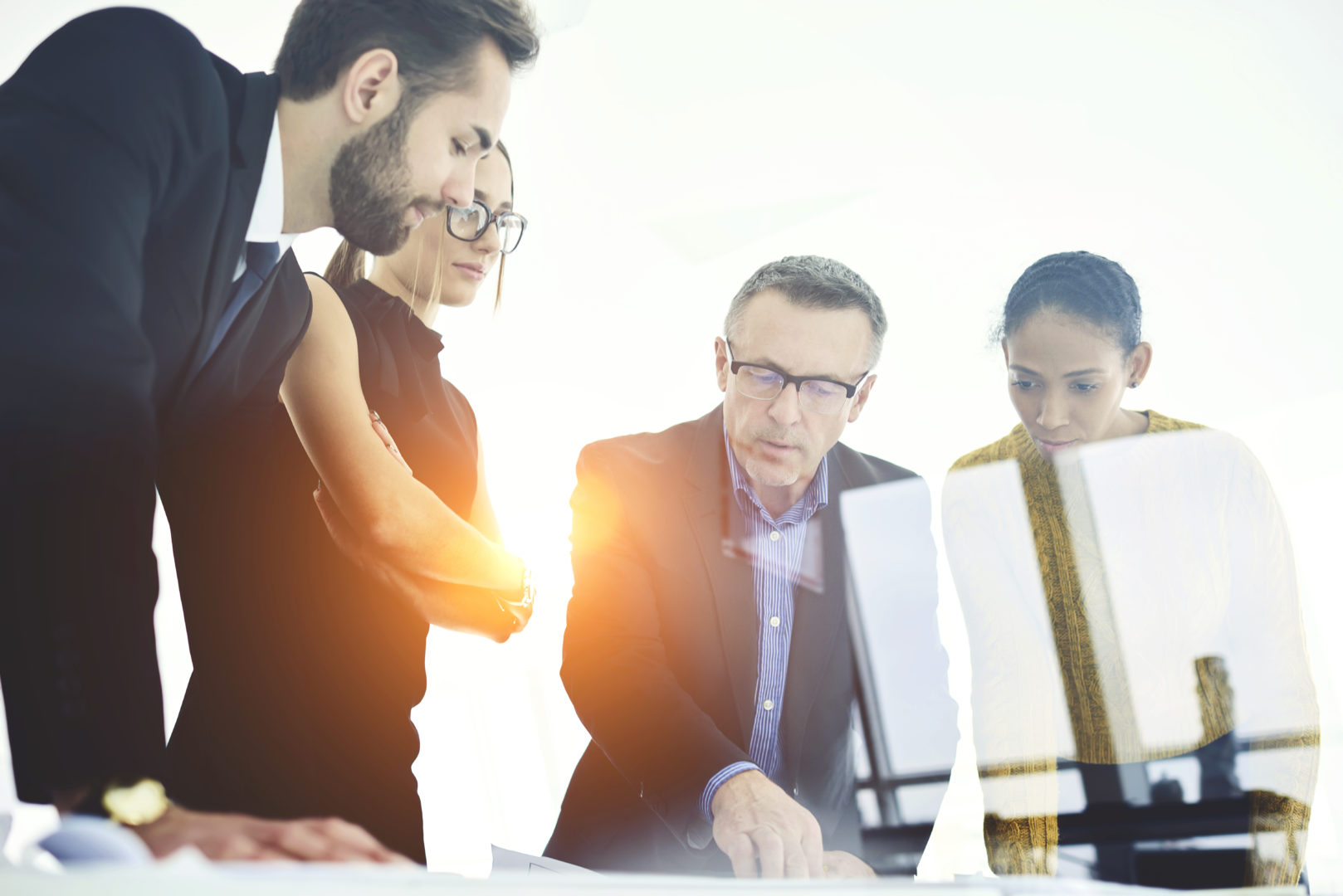 cyber threats team meeting image
