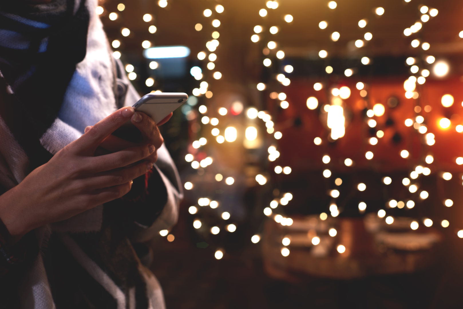 tax, Phone with Christmas Lights image
